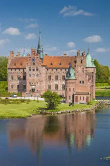 Denmark, Funen, Egeskov, Egeskov Castle, exterior
