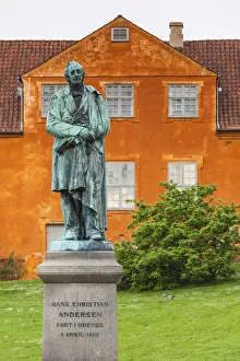 Writer Prints: Denmark, Funen, Odense, statue of H. C. Andersen