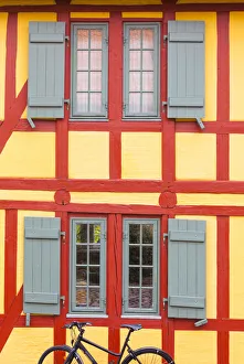 Danish Prints: Denmark, Funen, Svendborg, town buildings