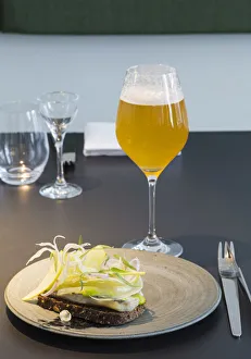 Images Dated 10th September 2015: Denmark, Hillerod, Copenhagen. Ol & Brod, a restaurant and bar of the brewer Mikkeler