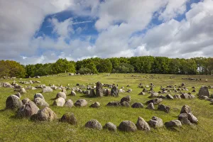 Denmark, Jutland, Aalborg-Lindholm, Lindholm Hoje, Viking Burial Ground