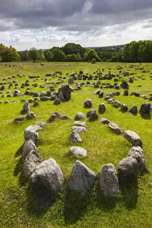 Denmark, Jutland, Aalborg-Lindholm, Lindholm Hoje, Viking Burial Ground