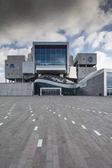 Denmark, Jutland, Aalborg, Musikhuset, performing arts center, exterior