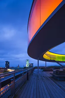 Denmark, Jutland, Aarhus, ARoS Aarhus Kunstmuseum, art museum, Your Rainbow Panorama Denmark, Jutland, Aarhus, ARoS Aarhus Kunstmuseum, art museum, Your Rainbow Panorama