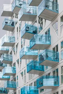 Denmark, Jutland, Aarhus, new waterfront marina housing area
