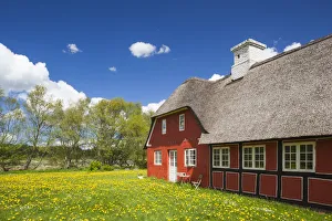 Denmark, Jutland, Hobro, farm buildings