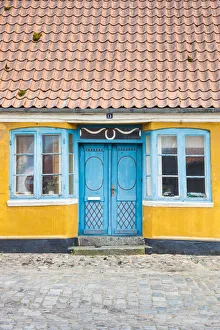 Danish Prints: Denmark, Jutland, Ribe, building detail