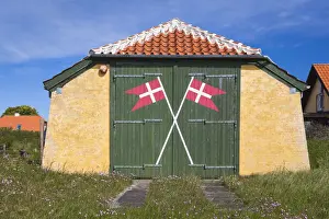 Danish Prints: Denmark, Jutland, Skagen, Danish coastal lifesaving building