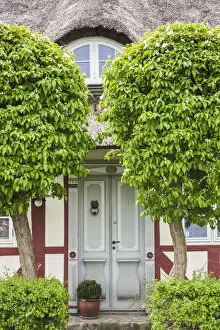 Denmark, Tasinge, Troense, traditional Danish house