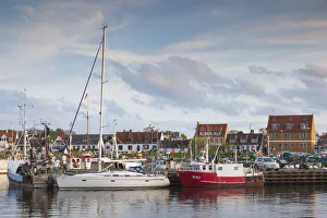 Sjaelland Prints: Denmark, Zealand, Gilleleje, fishing fleet