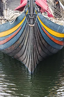 Denmark, Zealand, Roskilde, Viking Ship Museum, replica Viking ship Denmark, Zealand, Roskilde, Viking Ship Museum, replica Viking ship