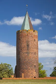 Sjaelland Prints: Denmark, Zealand, Vordingborg, Gasetarnet, Goose Tower, 14th century