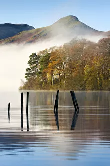 Derwent Water and Cat Bells mountain, Keswick, Lake District National Park, Cumbria