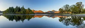 Keswick Prints: Derwent Water Reflections, Lake District National Park, Cumbria, England