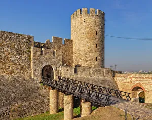 15th Century Prints: Despot's gate of Belgrade fortress, 15th century, Kalemegdan, Belgrade, Serbia