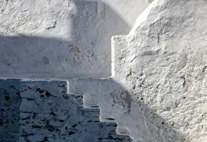 Mykonos Prints: Details of Church of Panagia Paraportiani (Icing sugar church)