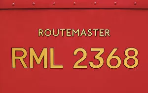 Images Dated 28th August 2014: Details of the iconic Routemaster, Finsbury Park, London, UK