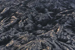 Textures Prints: Details of the lava fields over the walls of the Snaefellsjokull, Snaefellsnes, Iceland