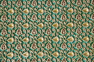 Moroccan Gallery: Details of ornate Moroccan tiling, Medina, Fez, Morocco