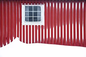 Details of a rorbu in Hamnoy, Lofoten islands, Norway