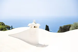 Campania Gallery: Details of a white house in Capri island, Campania, Italy