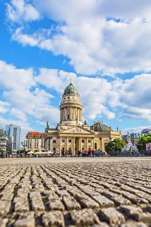 Low Angle Prints: Deutscher Dom in Gendarmenmarkt, Berlin, Germany, Europe