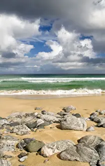 Isle Of Lewis Prints: Dhail Mor beach on the Isle of Lewis, Hebrides, Scotland, UK