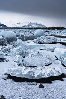 Diamond Beach Prints: Diamond Beach, Jokulsarlon Glacier Lagoon, Hofn, Iceland, Europe