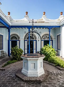 Patio Prints: Diego Velazquez House, Santiago de Cuba, Santiago de Cuba Province, Cuba