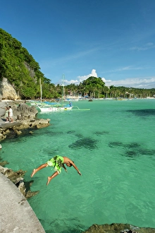 Diving Prints: Diniwid Beach, Boracay Island, Aklan Province, Western Visayas, Philippines