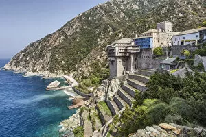 Images Dated 7th September 2018: Dionysiou monastery, Mount Athos, Athos peninsula, Greece