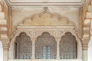 Indoors Prints: Diwan-i-Am, Hall of Public Audience, Agra Fort, Agra, Uttar Pradesh, India