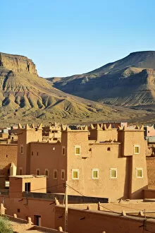 Djebel Saghro mountains and the kasbahs of Nkob. Morocco