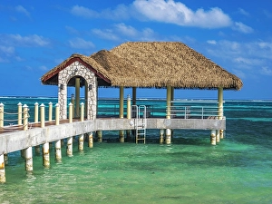 Scenic Image Prints: Dock along the Caribbean Sea on Grand Cayman, Cayman Islands, British West Indies