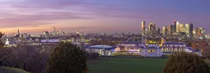 Editor's Picks: Docklands skyline from Greenwich Park, Greenwich, London, England, UK