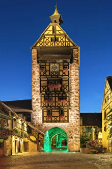 Alsace Gallery: Dolderturm, Musee du Dolder, Riquewhir, Elsasser Weinstrasse, Grand Est, France