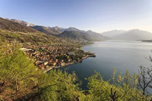 Province Of Como Prints: Domaso village on the Como lake. Lombardy, Italy, province of Como