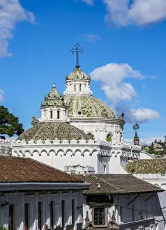 Images Dated 9th October 2018: Domes of La Compania Church, Old Town, Quito, Pichincha Province, Ecuador