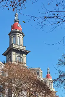 Neo Classical Prints: The domes of La Inmobiliaria building (former Heinlein Palace) on Avenida de Mayo
