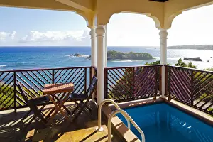 Veranda Prints: Dominica, Calibishie. The view from the Penthouse at Calibishie Cove
