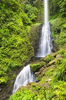Windward Isles Prints: Dominica, Laudat. Middleham Falls is the tallest waterfall in Dominica