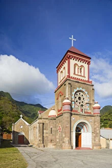 Images Dated 12th June 2015: Dominica, Soufriere. The Roman Catholic Church of St Mark