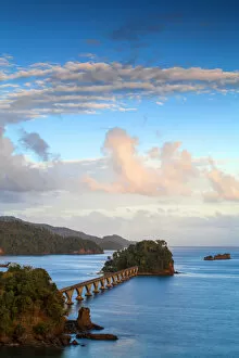 Images Dated 31st July 2012: Dominican Republic, Eastern Peninsula De Samana, Semana, View of harbour and Los Puentes