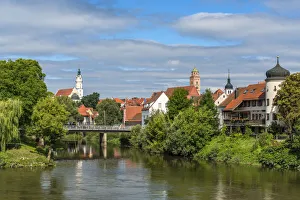 Images Dated 4th September 2017: Donauworth and Danube River, Bavaria, Germany