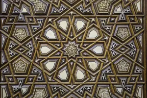 Cairo Prints: Door detail in the Al-Rifa i Mosque, Islamic Cairo, Cairo, Egypt