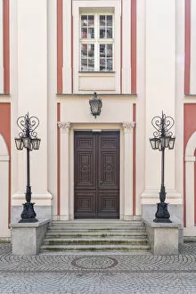 Images Dated 9th November 2020: Door at the Baroque Jesuit College, Poznan, Poland, Eastern Europe