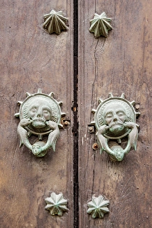 Metal Prints: Door of the Catedral of San Ildefonso