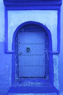Morocco Gallery: Door, Chefchaouen, Morocco, North Africa