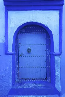 Images Dated 24th December 2013: Door, Chefchaouen, Morocco, North Africa