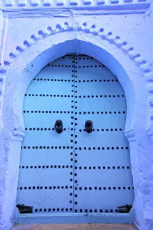 Chefchaouen Gallery: Door, Chefchaouen, Morocco, North Africa